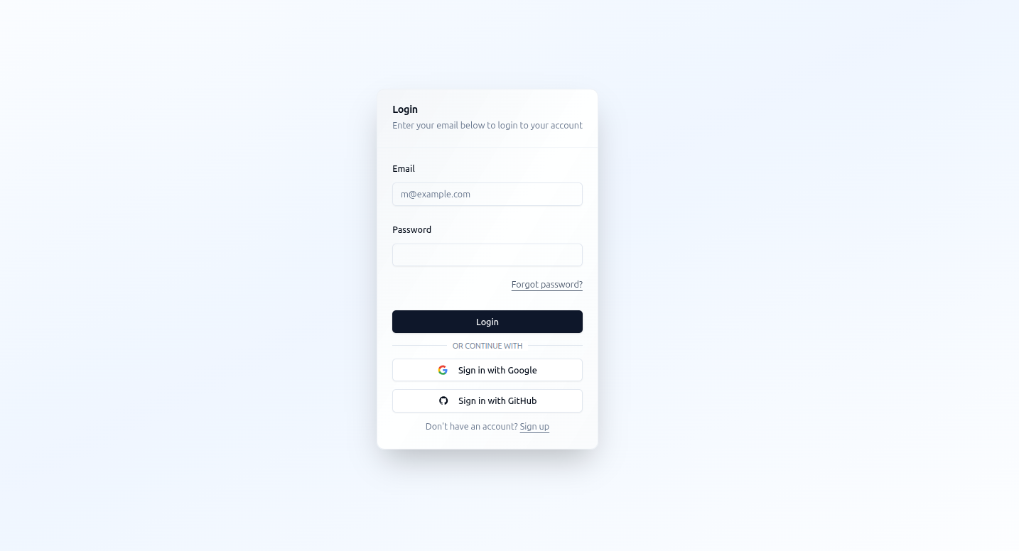 Fast Sign-up